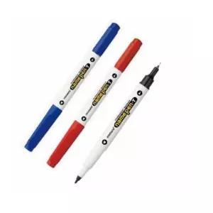 중간펜 트윈펜 12개 블랙 양면네임펜 가는펜 모나미