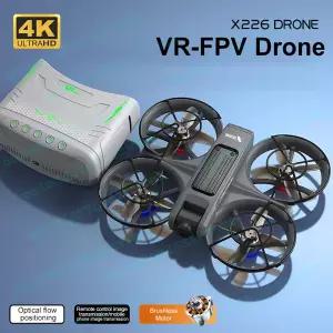 X226 VR FPV 드론 4K HD 듀얼 카메라 항공기 브러시리스 모터 WIFI 2.4G5G RC Quadcopter 광학 흐름 포지셔