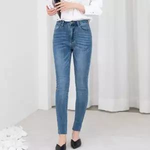 [하프클럽/]하이웨스트 스판 고급스러운 올데이스판소재 데일리 레이디 청