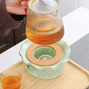 힐링피아 IS91LY57 도자기 티워머(민트) 다도 차데우기