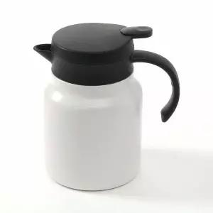 티웨어 EI64AO69 이중 진공 보온 주전자 900ml 차 포트 화이트