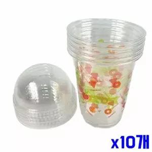 피크닉 RI58QH49 패턴 플라스틱 테이크아웃컵 5P x10개