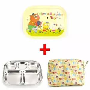 스텐 UI97HB28 27종 유치원 어린이 식판 도시락 16호 가방포함