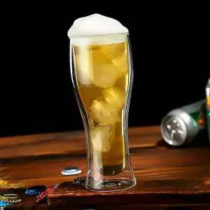 이중유리맥주잔 AO63DO72 물컵 샴페인컵 음료컵 이중컵