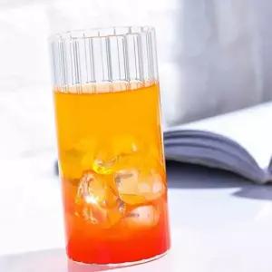 플리츠 CP38XQ02 내열유리 컵 투명유리컵 하이볼유리잔