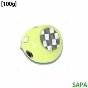 싸파 유동식 타이라바 헤드 100g 야광 2개입 참돔낚씨