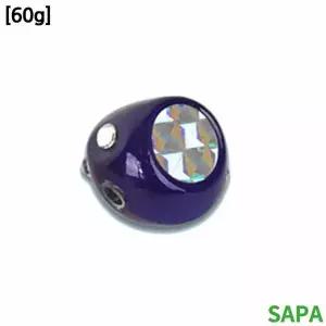 싸파 유동식 타이라바 헤드 60g 퍼플 2개입 참돔낚씨
