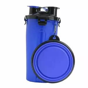 강아지 강아지휴대용사료통 휴대용 밥통 물통 블루