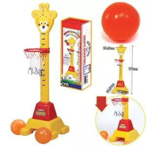 쿠쿠토이즈 기린농구대 키재기 농구 골대 높이조절 야외 실내 유아체육 이동식 스포츠 게임