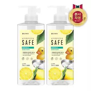 세이프 주방세제 천연베이킹소다 클린레몬 용기형 720ml X 2개