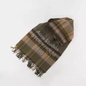 아크네 스톡콜롬 1996 비너스 체크 울 공용 머플러 CA0385 DDK