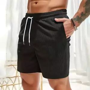 [하프클럽/]투아렉 이지 맨즈허리밴딩 스트라이프짜임 썸머 하프바지