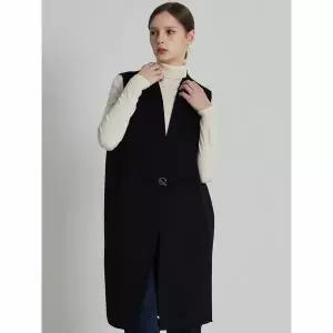 [하프클럽/르오트]캐시미어울블렌디드버클롱베스트-사이즈5588까지