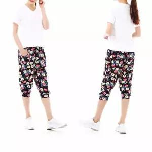 쿨팬츠 아이스바지 냉감 여성용 7부 아이스 쿨바지 FREE 빅로즈