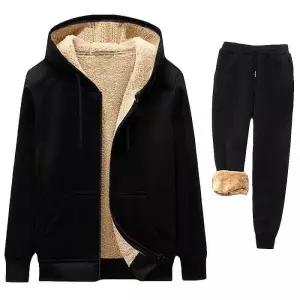 [라일리여성의류] Rly 남녀공용 겨울 양털기모 후드집업 조거 트레이닝