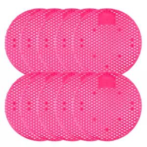 KR리빙 소변기 향기 탈취제 냄새제거 깔끔패드 대형 오렌지체리향(핑크) 40g 10개