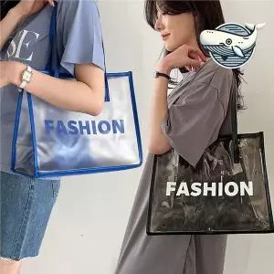 [하프클럽/]투명 비치백 여름 바캉스용 휴양지 가방