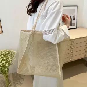 [하프클럽/]여름 여행가방 그물 망사 비치백 네트백 가방 숄더백