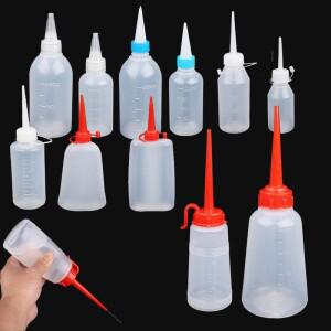 4Pcs 휴대용 30 250ml 스파우트 오일 디스펜서 병 빈 플라스틱 긴 다목적 윤활제 컨테이너