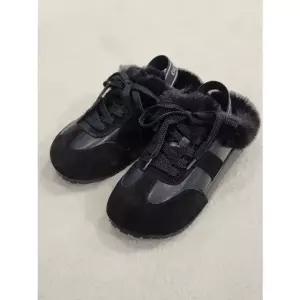 [갤러리아] [센터시티] 고세 밍크 퍼 와이드 밴딩 스니커 뮬 GZO5F028 블랙