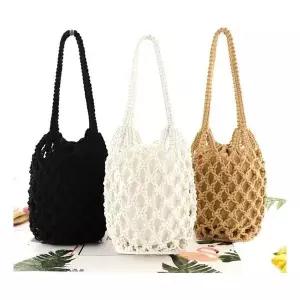 [하프클럽/]여름 네트 비치백 여행용 가방 숄더백