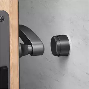 가 있는 벽 보호대용 도어 스토퍼 알루미늄 노브 보호대 스프링 충격 흡수 기술 벽용 범퍼 직경 1.38 두께