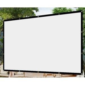 대형 빔프로젝터 스크린천 캠핑 야외 접이식 영화