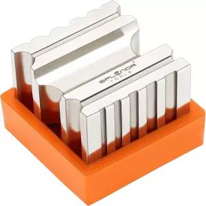 스플레너 툴스 스틸 2.5 u201D 스웨이지 금속 성형 블록 - 주얼리 제작용 실버스미스 가공 벤치 앤빌 공구