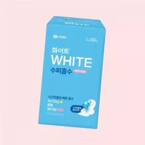 화이트 수퍼흡수 중형 생리대 36p 4249175