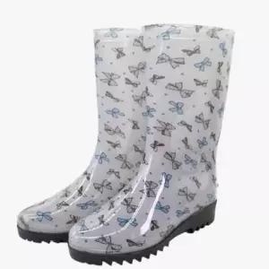 여자 리본 반장화 260mm 물장화 고무장화 작업장화