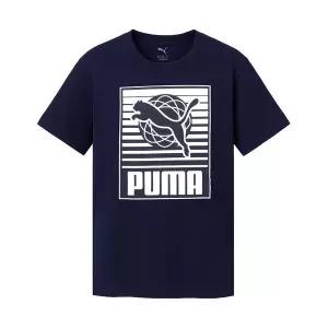[하프클럽/푸마]푸마 그래픽1 B 반팔티 네이비 685803-16