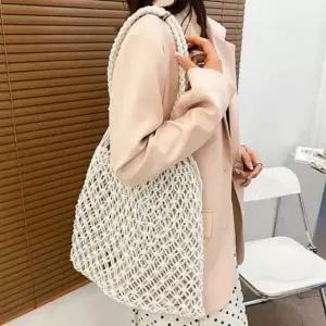 [하프클럽/]여름 네트백 휴양지 그물백 그물 가방 비치 숄더백