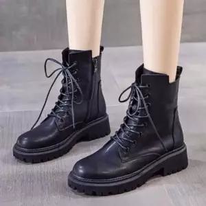 플랫 230-250 키높이 워커 부츠