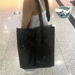 [하프클럽/]반투명 숄더백 비치백 투명 스타일 여행용 가방