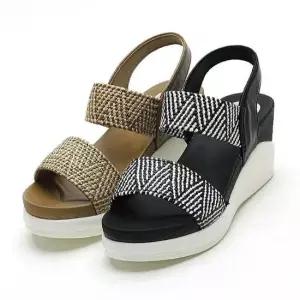 여성 웨지힐샌들 여름 키높이 통굽샌달 푹신한 쿠션감