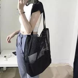 [하프클럽/]그물 망사 데일리 네트백 비치백 클래식 여름 가방 패