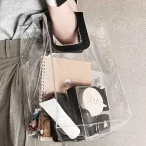 [하프클럽/]비치가방 pvc 수영장 휴가지 투명 토트백 가방