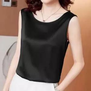 [하프클럽/]실키st 새틴 캐주얼 나시 민소매 필수템 블라우스 여