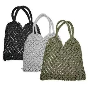 [하프클럽/]마크라메 그물가방 네트백 숄더백 비치