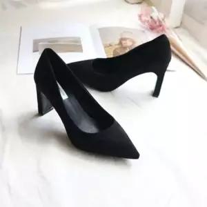 하이힐 여성 구두 뾰족코 가을 스웨이드 하객룩 정장