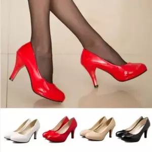 에나멜 펌프스 유광 하이힐 높은굽 구두 9cm