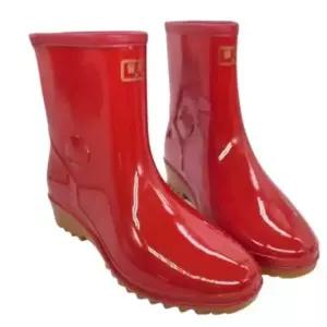 여자 적색 단장화 250mm 주방용장화 물장화 농사용장화