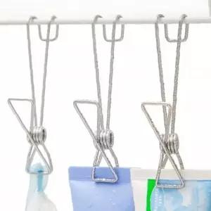 ksr 다용도 스텐 고리집게 욕실 주방 거실 후크 5P