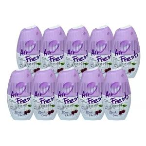 에어후레쉬 크리스탈워터 실내용 방향제 블랙체리 400ml x10개