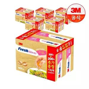 [3M]후레쉬 위생장갑(200+200매) x 6개