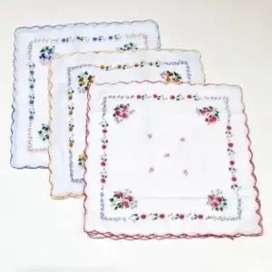 핸드타월  보리별  기본 꽃무늬 12장 손수건 모던 1세트 대용량