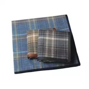 체크손수건 남성용 체크 면 손수건 등산 땀수건 3종 세트 땀손수건