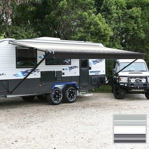 Suncode RV 차양 프리미엄 등급 비닐 캐노피 교체 워터푸프 4.9m(13피트) 캠핑카 쉐이드 스크린 블랙 스트립