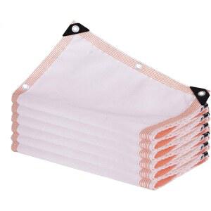 DaoGeSir 차양 쉐이드 네트, 아일렛이 있는 햇빛 차단 메시 방수포 HDPE 가리개 돛 천, 자동차, 개, 실외, RV, 파티오 프라이버시 보호 스크린용(사이즈: 4m x 4m)