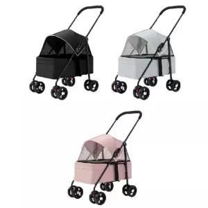 반려견 유묘차 소형 중형견 접이식 웨건 시트분리형 펫모차